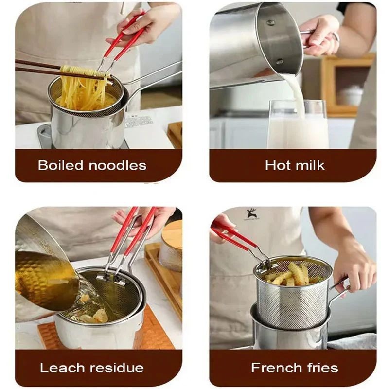 Deep Frying Fry Pot Providing Durable Quality Comfortable Handling