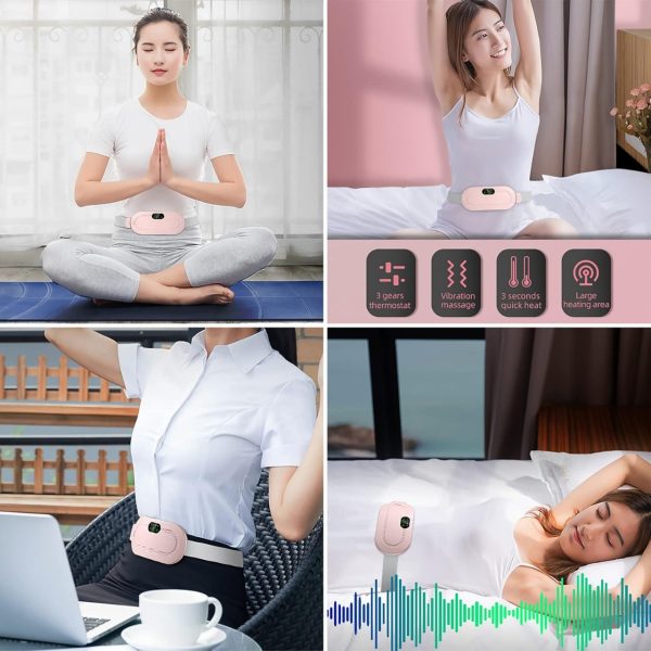 Heating Pad Women Period Pain Cramp Relief Belt Portable