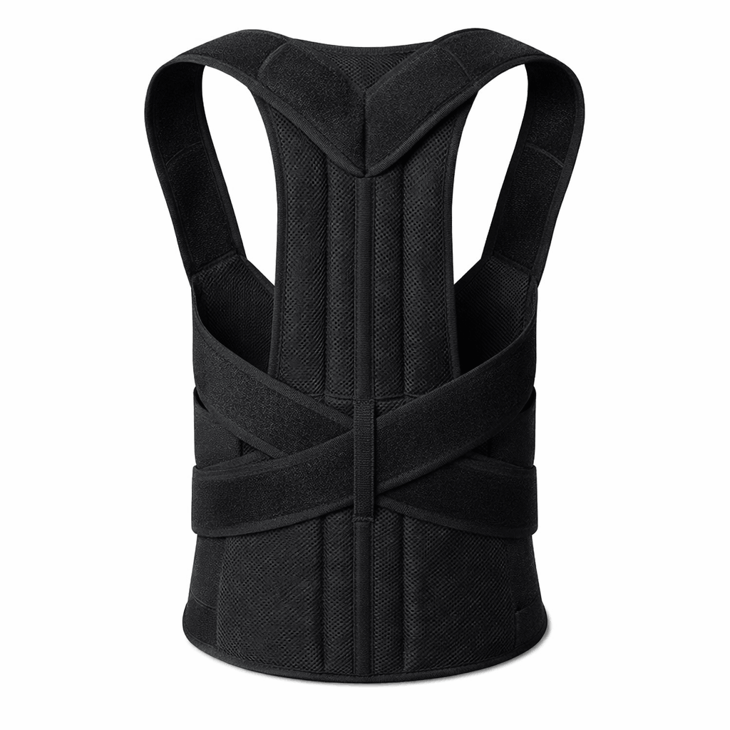 Adjustable Back Support Belt | Posture Corrector | Spine & Shoulder Support Brace | Breathable Upper Back Support for Men & Women