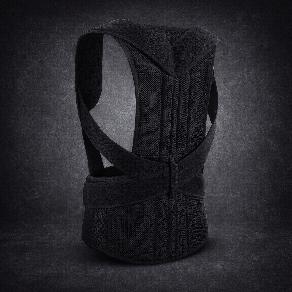 Adjustable Back Support Belt | Posture Corrector | Spine & Shoulder Support Brace | Breathable Upper Back Support for Men & Women