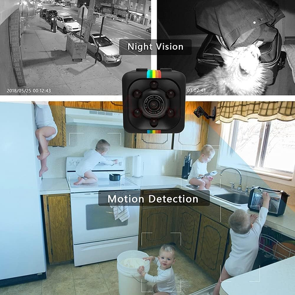 Mini Camera - Portable Small Surveillance Pocket Cam Night Vision Motion Detection Full HD